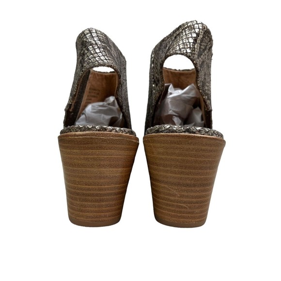 Gentle Souls Harlie Bootie Leather Snake Embossed Slingback Women‎ Size 9.5M - Picture 2 of 10